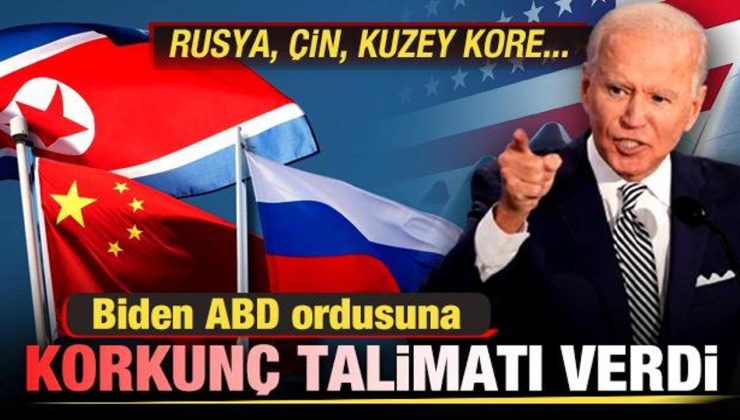 ABD Başkanı Biden orduya korkunç talimatı verdi! Rusya, Çin, Kuzey Kore…