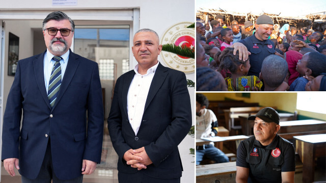 Alıkonulan Türk insani yardım vazifelisi teşekkür için Büyükelçilikte