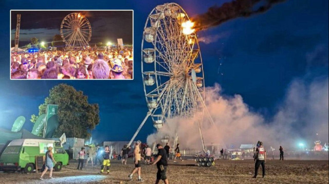 Almanya’da lunapark faciası: Dönme dolap alev aldı onlarca kişi yaralandı