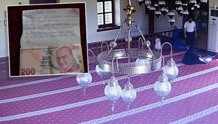 Hasta çocuklarıyla mescide sığınan baba kullandığı elektriğin parasını bir notla bıraktı