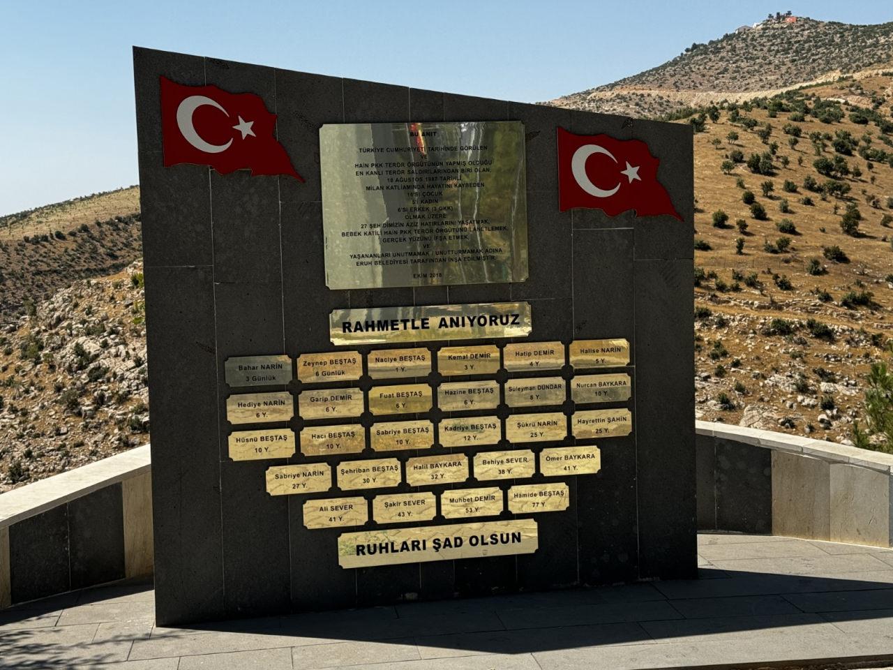 PKK 1987'de Eruh'ta 27 kişiyi şehit etti... Milan katliamının acısı dinmiyor