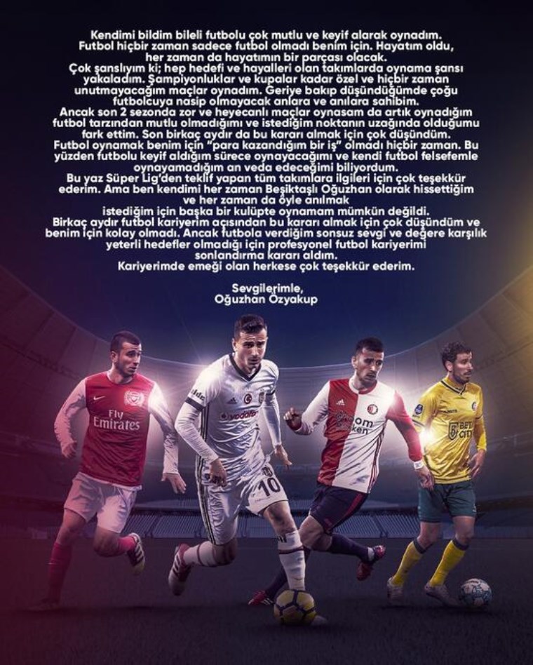 Resmen açıkladı: Oğuzhan Özyakup'tan emeklilik kararı!