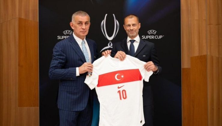 TFF Başkanı Hacıosmanoğlu ve UEFA Başkanı Ceferin Arasında Önemli Görüşme