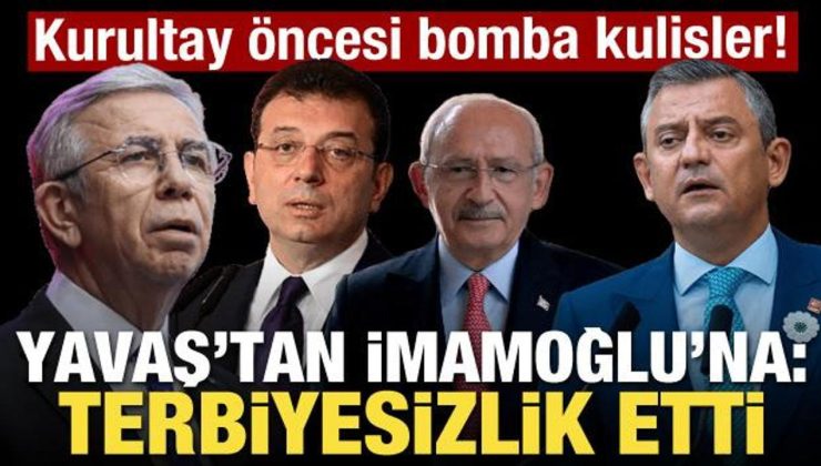 Yavaş’tan İmamoğlu’na: Terbiyesizlik etti! CHP kurultayı öncesi bomba kulisler