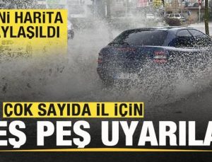 Yeni harita paylaşıldı! Çok sayıda vilayet için uyarı! İstanbul, Ankara, İzmir hava durumu