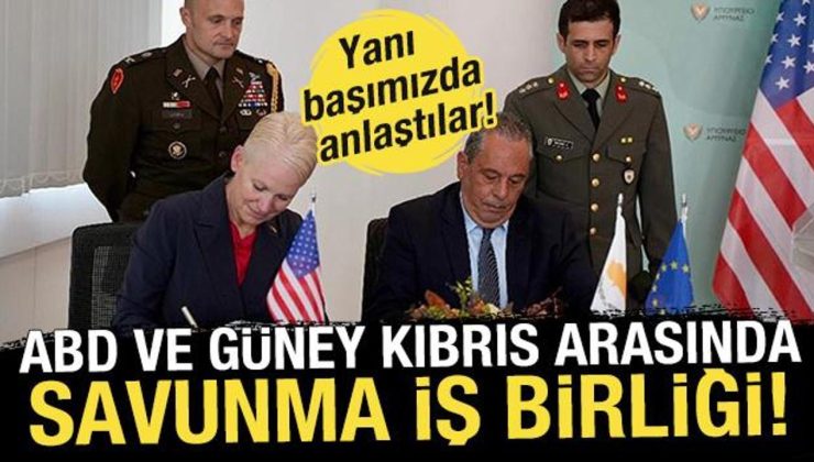 ABD ve Güney Kıbrıs savunma iş birliği yaptı! Yanı başımızda anlaştılar