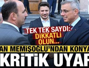 Bakan Memişoğlu’ndan Konya’da 3 kritik ihtar: Dikkatli olun!
