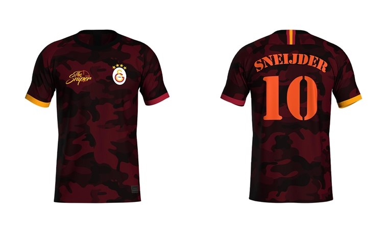 Gheorghe Hagi ile Wesley Sneijder'e özel tişört: Galatasaray'dan Fenerbahçe'ye gönderme!