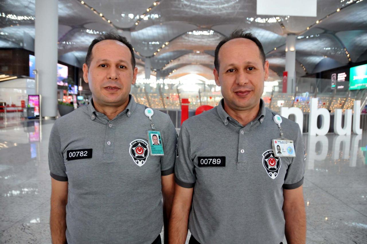 İstanbul Havalimanı’nda yolcuları şaşırtan ikiz güvenlikler
