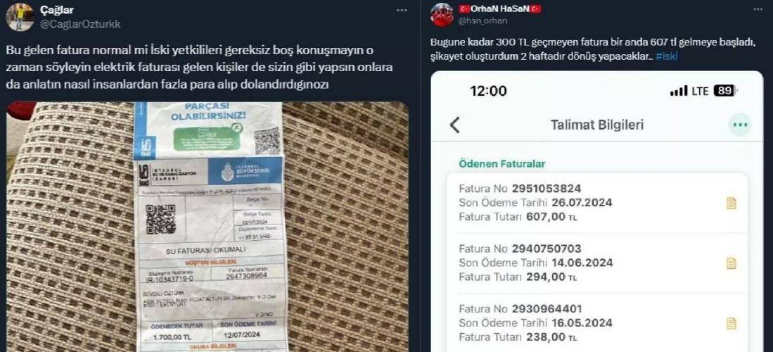 İstanbullular bunu da gördü! Su faturaları birinci kere elektrik faturalarını geçti