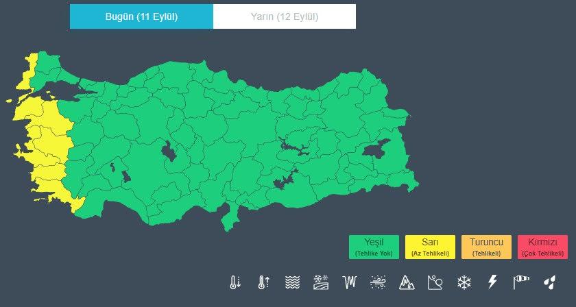 Meteoroloji'den 7 kente sarı kodlu ihtar: Dikkatli ve önlemli olun!