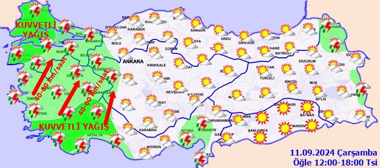 Meteoroloji'den 7 kente sarı kodlu ihtar: Dikkatli ve önlemli olun!