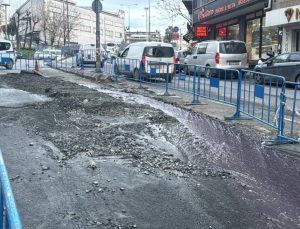 İSKİ Ekiplerinin Çalışmaları Sonrası Yolda Yeniden Çökme