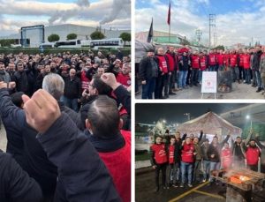 Metal personelleri yeni yılı grev çadırlarında karşılıyor: ‘Tüm emekçi sınıfı kazanacak!’
