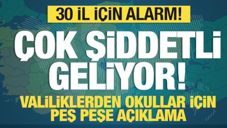 Meteorolojik Uyarılar ve Eğitim Durumu Açıklaması