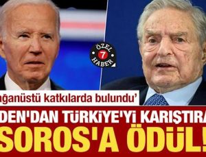 Biden’dan Türkiye’yi karıştıran Soros’a ödül!