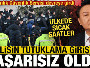Güney Kore’de sıcak saatler: Polisin tutuklama teşebbüsü başarısız oldu!