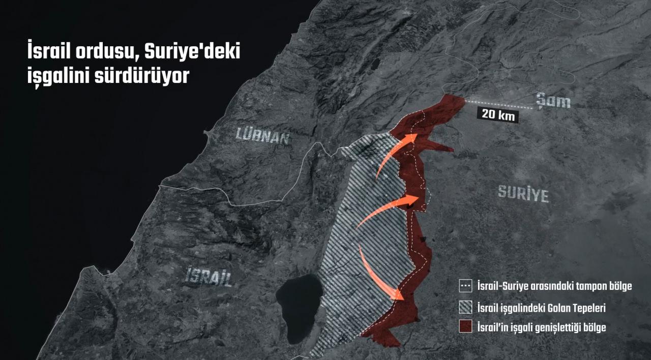İsrail'in Suriye işgali büyüyor: Şam'la uzaklık 20 km'ye düştü