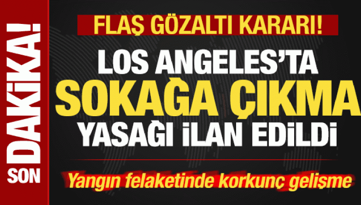 Son dakika: ABD’deki yangın felaketinde fecî gelişme! Sokağa çıkma yasağı ilan edildi