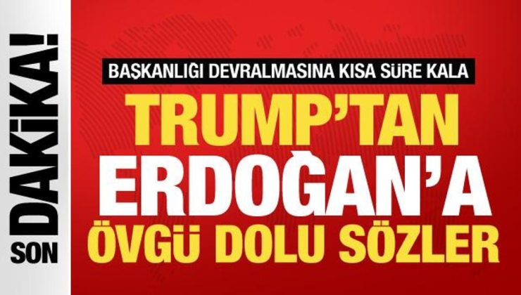 Son dakika! Donald Trump: Cumhurbaşkanı Erdoğan hürmet duyduğum biri