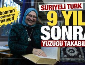 Suriyeli Türk, 9 yıl sakladığı ay yıldız işlemeli yüzüğünü Esed’in devrilmesiyle takabildi
