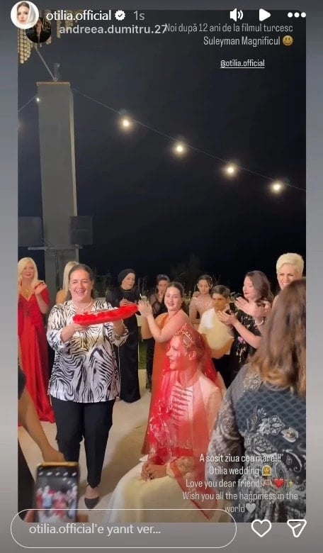 Türkiye'de Dopdolu Bir Evlilik Kutlaması: Otilia Bruma ve Bekir Ali Karakaş'ın İkinci Yılına Özel Düğün Teması