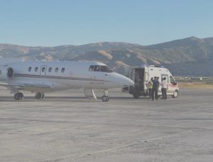Ambulans uçak 89 yaşındaki hasta için havalandı