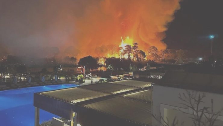 Antalya ve Muğla’daki yangın konutlara yaklaştı: Lüks otel boşaltıldı