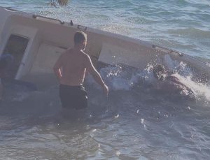 Bodrum’da fırtına kabusu: Kayıklar battı, feribot seferleri iptal edildi