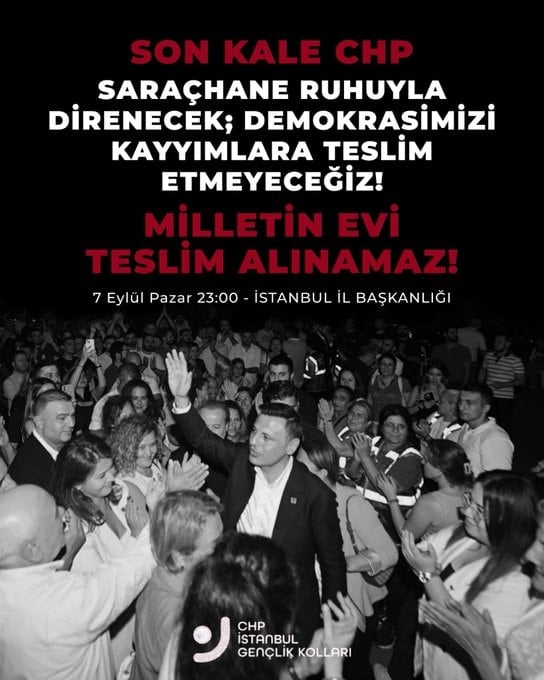 Gürsel Tekin'in açıklamasının akabinde CHP İstanbul Gençlik'ten dikkat çeken davet