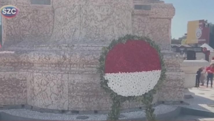 Gürsel Tekin’in bıraktığı çelenk Taksim’den kaldırıldı