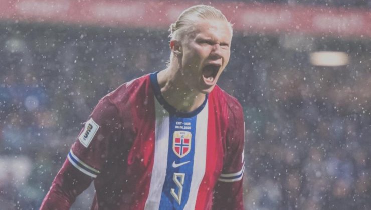 Haaland coştu, Norveç 10 farkla kazandı