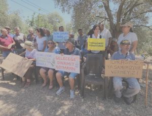 İkizköy Akbelen’de zeytin tarlalarında sondaj ve zeytin sayımına sert reaksiyon