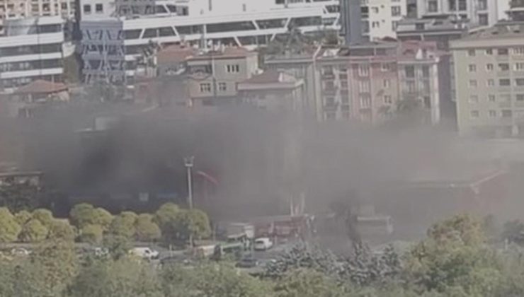 Kağıthane’de iş yerinde yangın