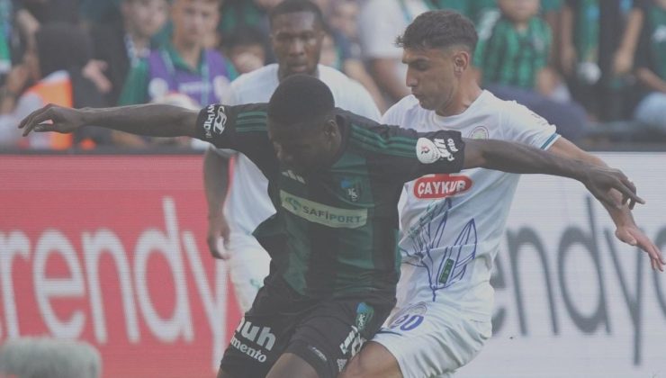 Kocaelispor ile Rizespor berabere kaldı