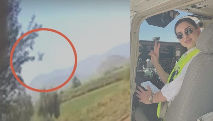 Pilot adayı Berfu hayatını kaybetmişti! Uçağın kaza imgeleri ortaya çıktı