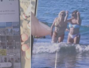 Plajda bayanların manzaralarını çekmişti… Sapık tutuklandı