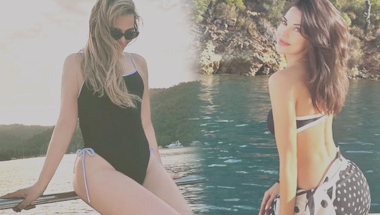 Tuvana Türkay, ablası ile mavi tipe çıktı