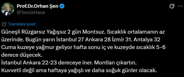 İstanbullular montları çıkarın! Uzman isim tarih verdi, hava buz kesecek