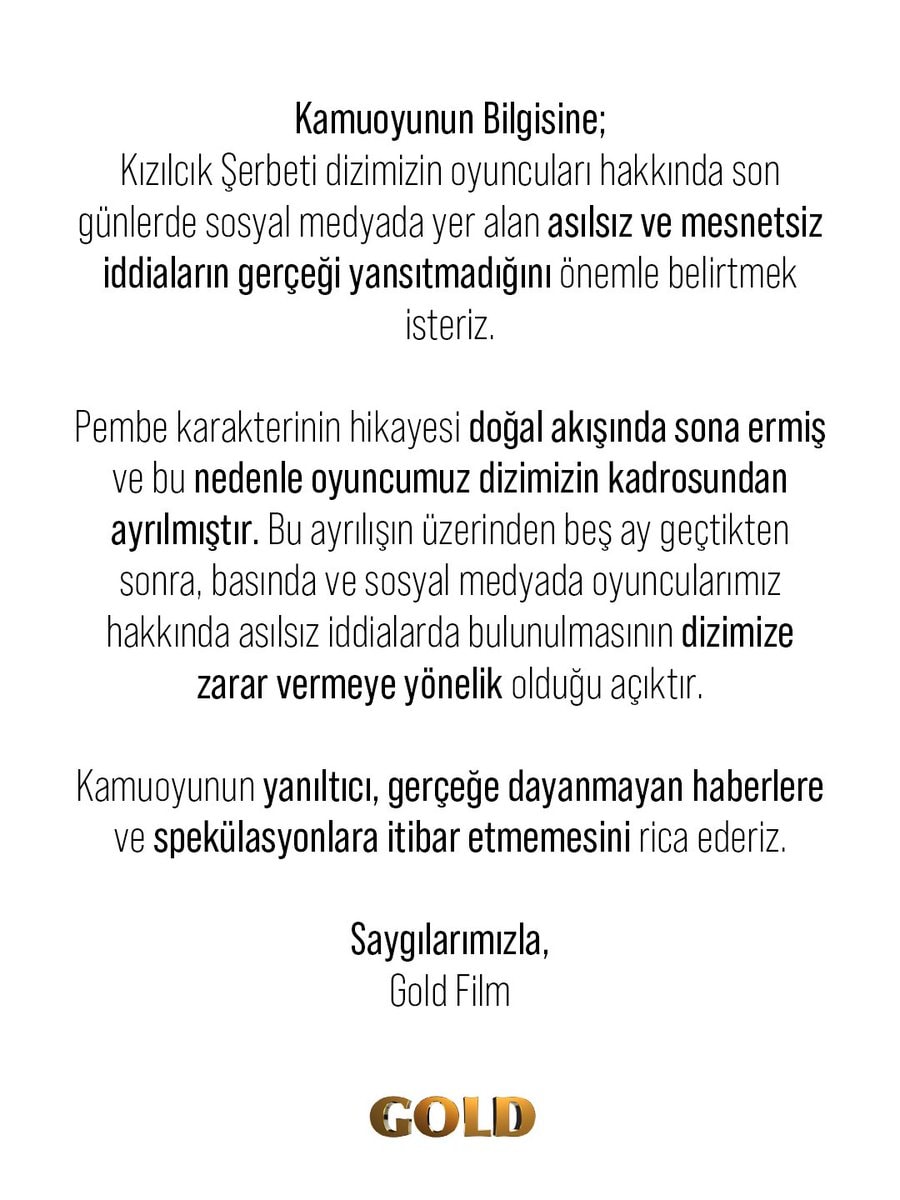 Kızılcık Şerbeti'nde şoke eden argüman: Açıklama geldi