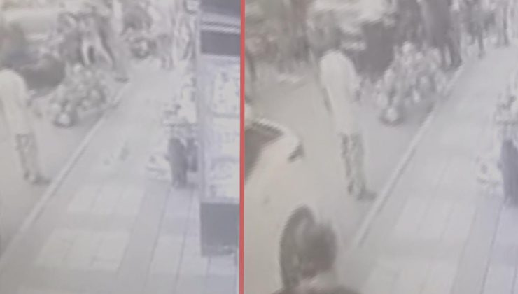 Konvoydakilere reaksiyon gösterdi, engelli kızının yanında dövdüler
