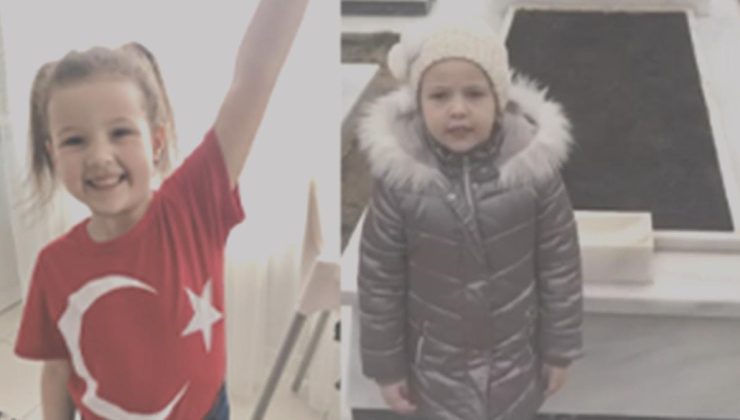 Kumsal, baba mezarında İstiklal Marşı’nın 10 kıtasını okudu