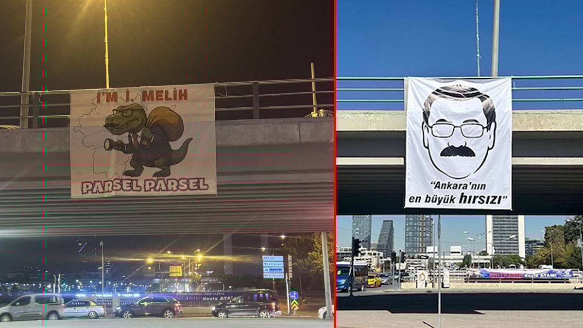 Melih Gökçek'e bir pankart şoku daha