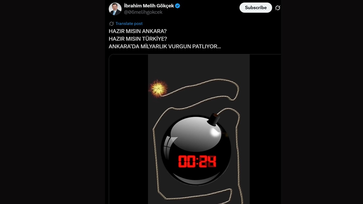 Melih Gökçek'e bir pankart şoku daha