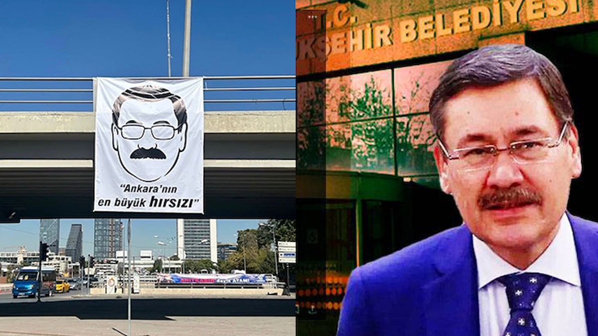 Melih Gökçek'e bir pankart şoku daha