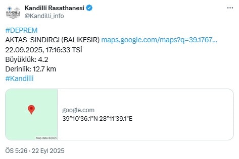 Son Dakika: İstanbul'da da hissedilen bir zelzele daha
