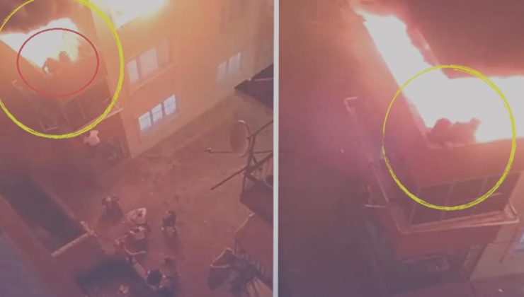 Yüreği dayanmayan okumasın! 2 bayan 1 bebek balkonda yanarak can verdi